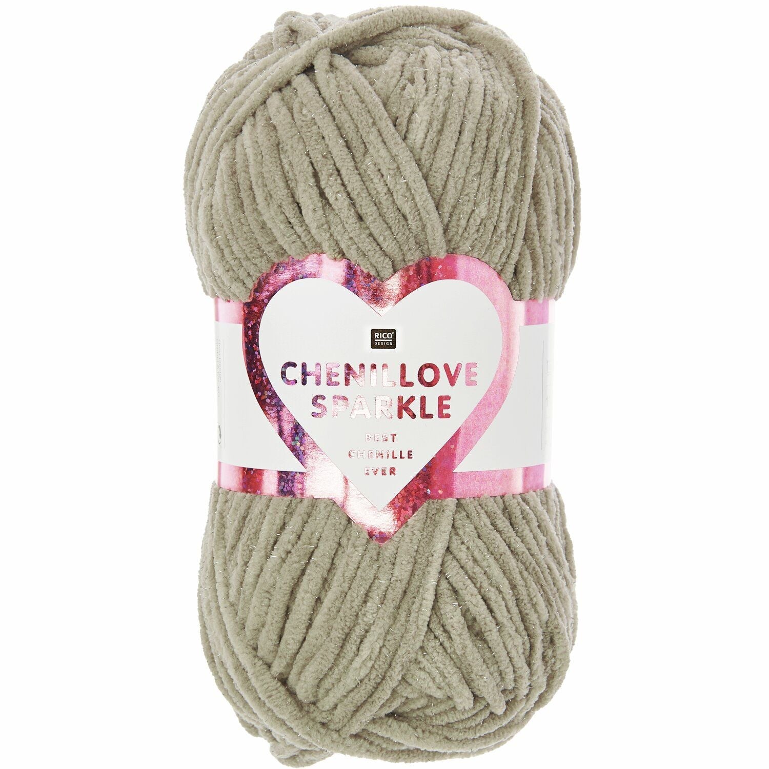 Ricorumi Chenillove Sparkle Chenillegarn 100 g - Variante: taupe