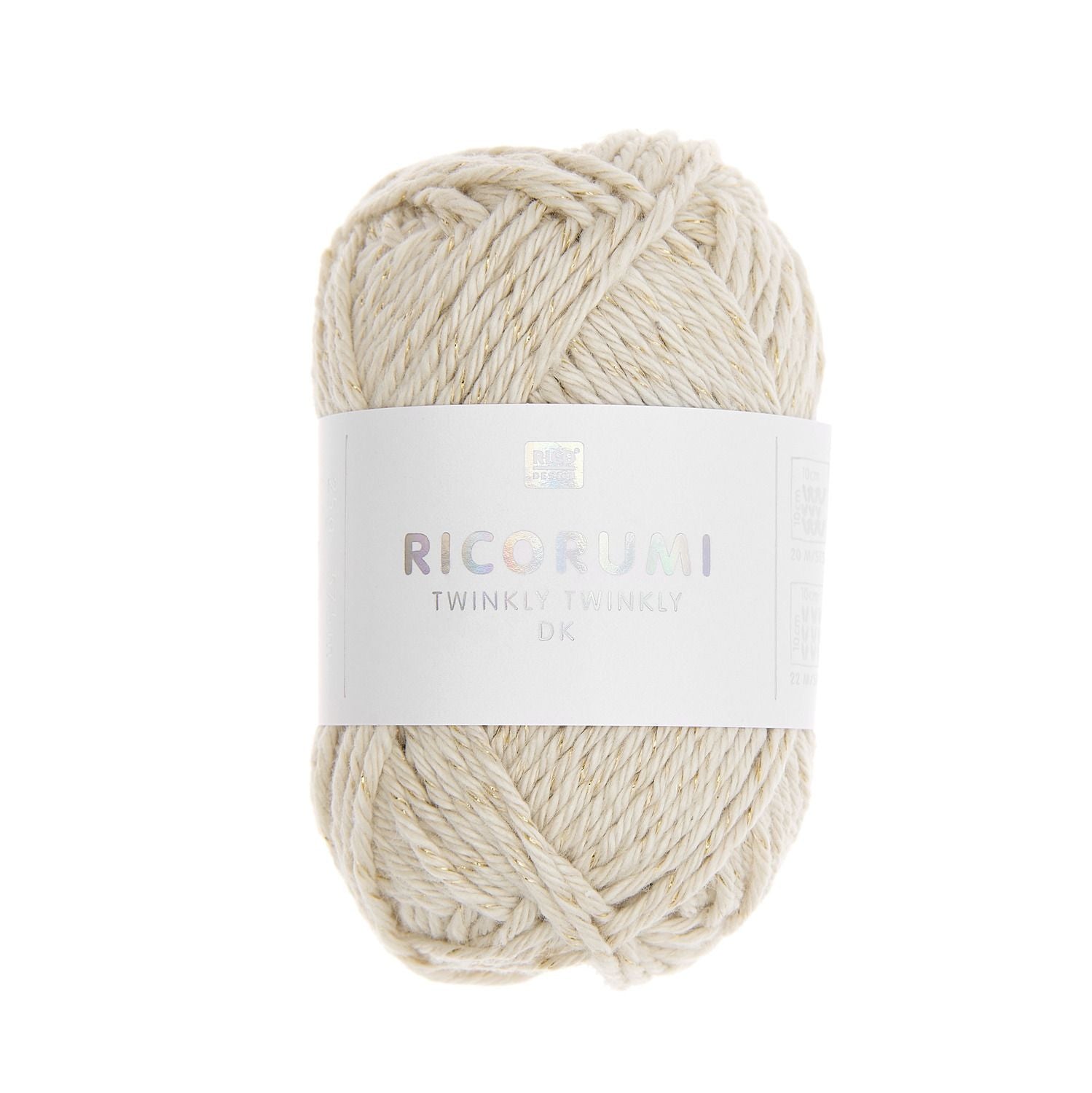 Ricorumi Twinkly Twinkly dk Baumwollgarn 25 g - Variante: beige