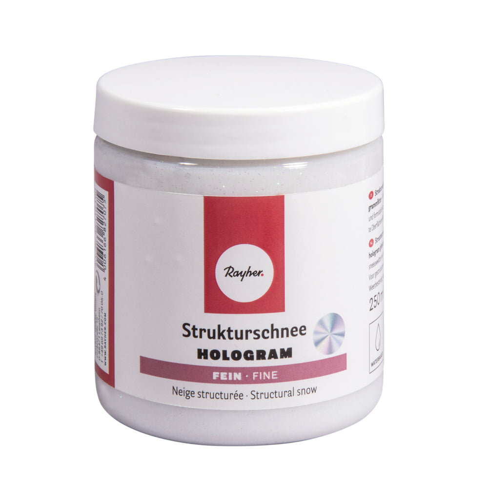 Strukturschnee fein Hologramm – Schneepaste, 250 ml - Produktbild