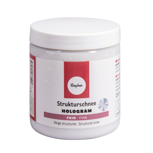 Strukturschnee fein Hologramm – Schneepaste, 250 ml - Produktbild