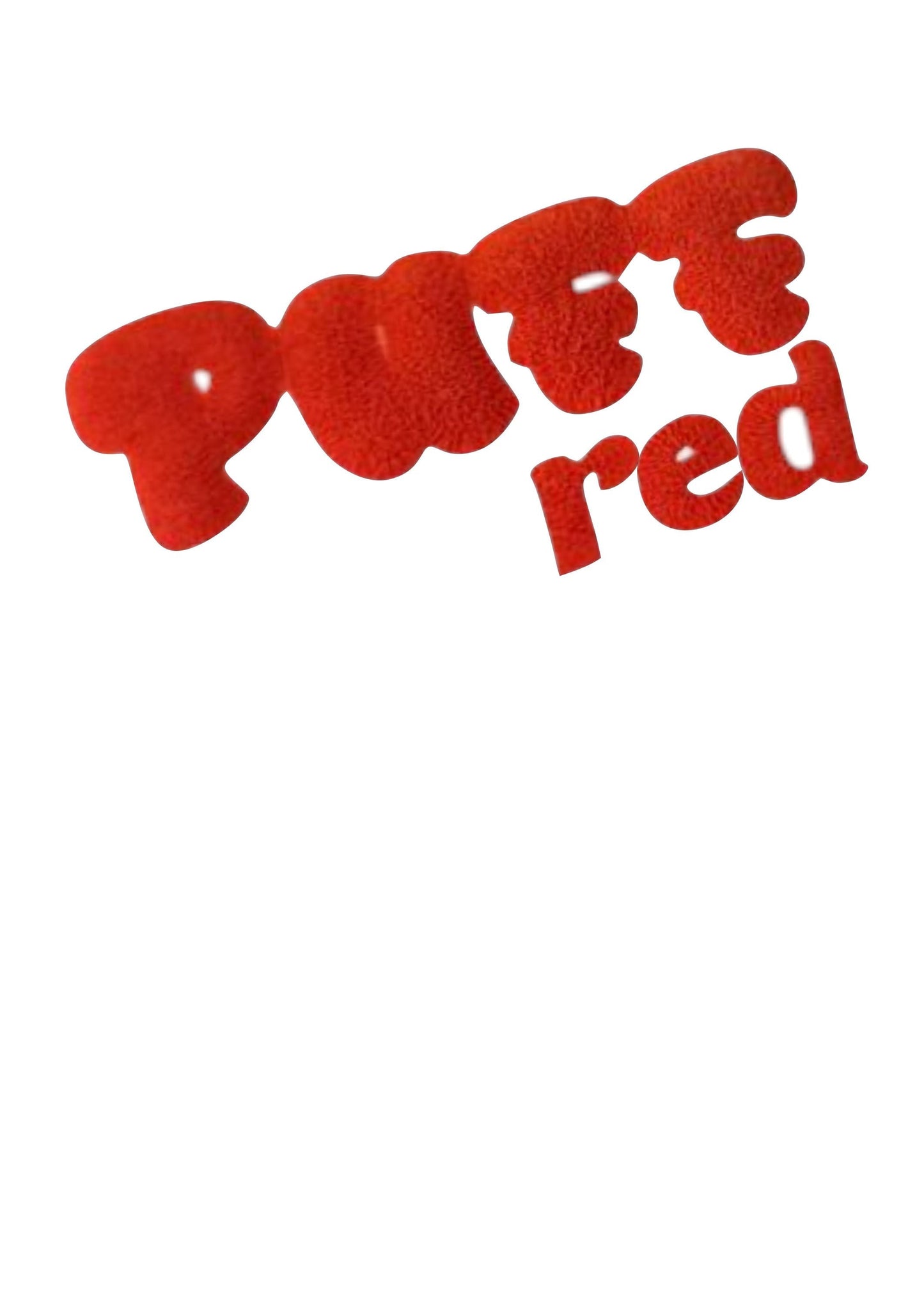 Signmart® PUFF in Farbe Red