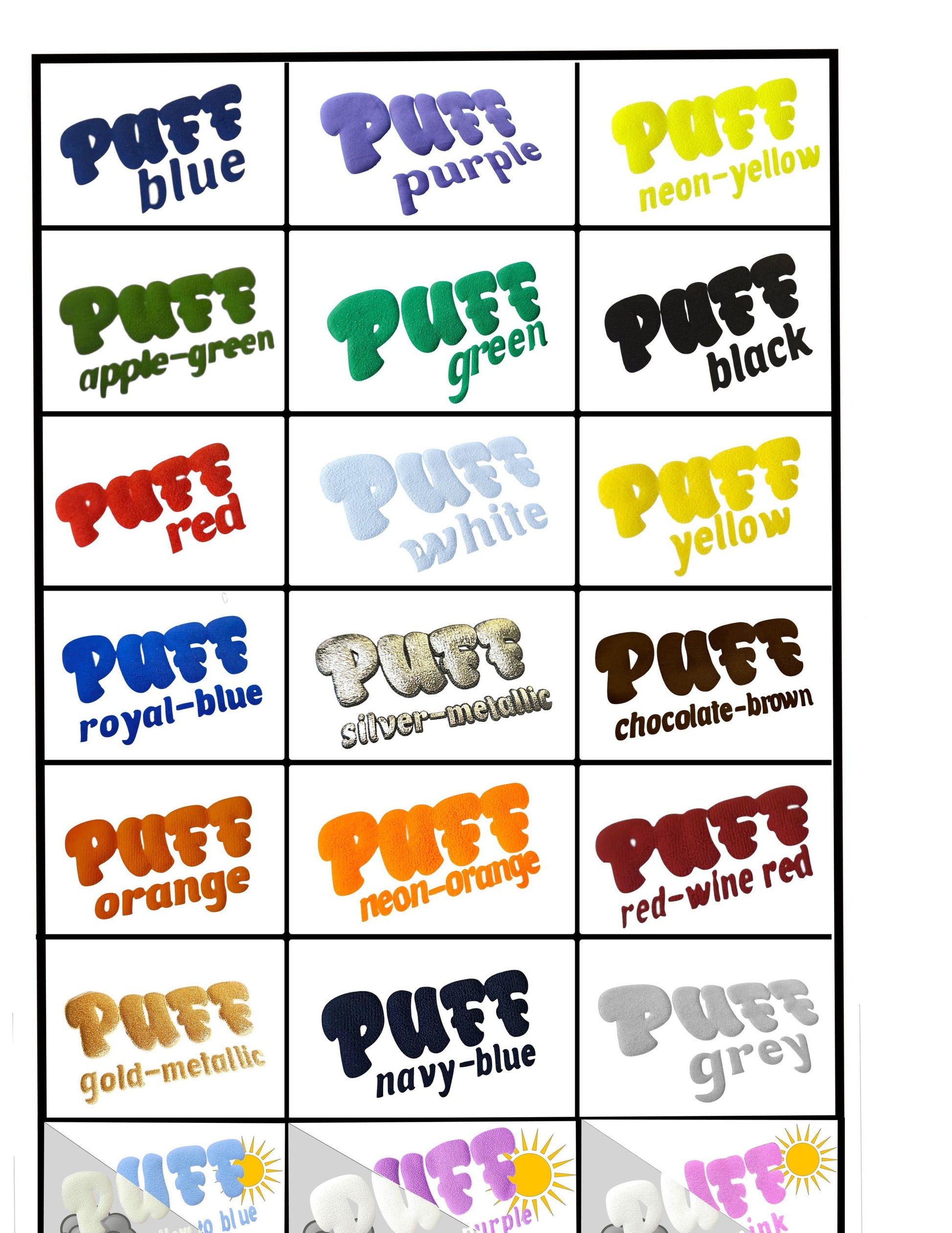 Signmart® PUFF Flexfolie A4 - Produktbild