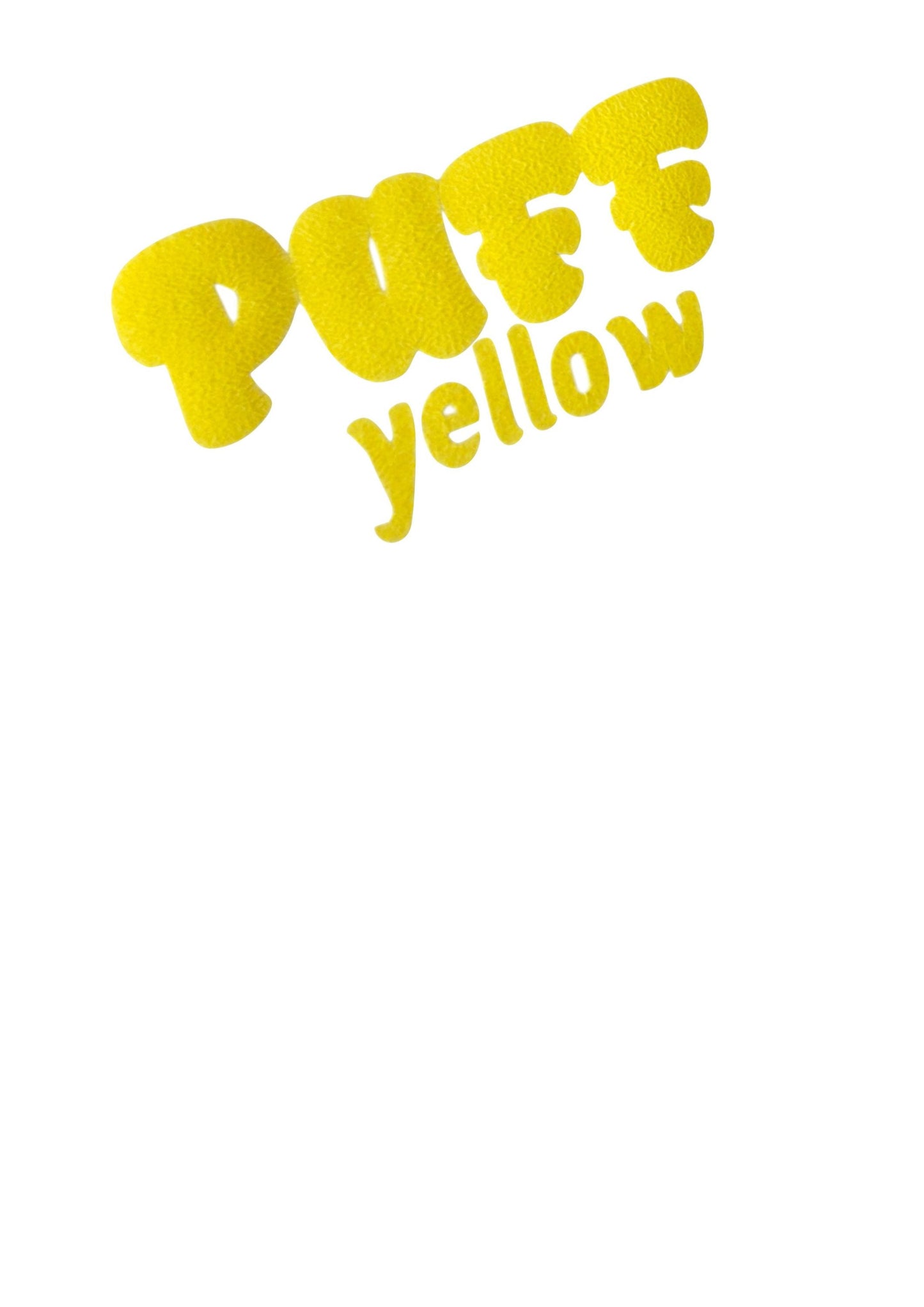 Signmart® PUFF, 20cm x 30cm in Farbe Yellow