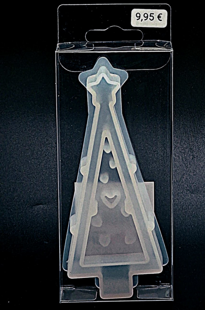 Silikon Gießform Baum/Herz, 12,5 x 5 x 2 cm - Produktbild