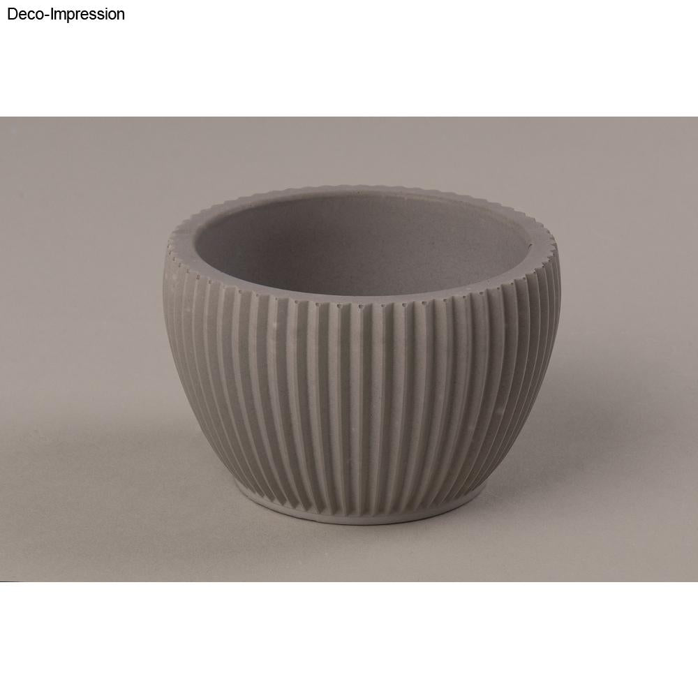 Silikon Gießform Dekoschale geriffelt – Ø 9 cm × H 6 cm - Produktbild
