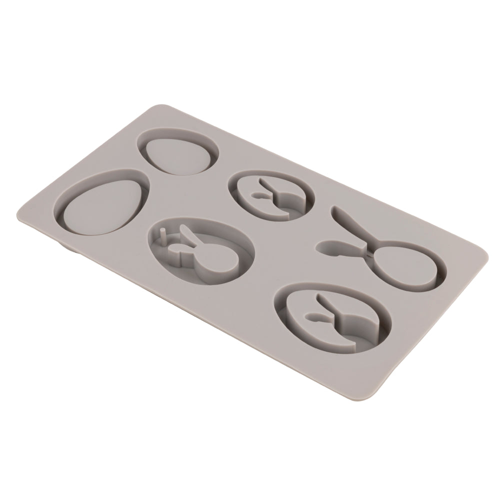 Silikon Gießform Eier + Hasen Anhänger  Produktbild