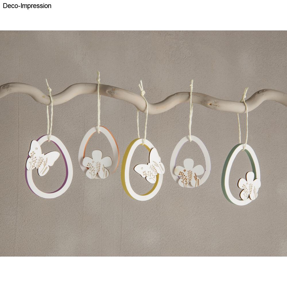 Silikon Gießform Eier & Hasen Anhänger – 6 Motive - Produktbild