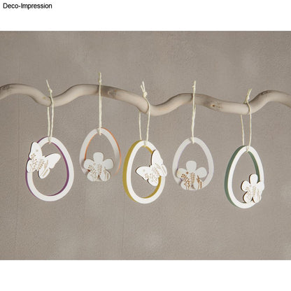 Silikon Gießform Eier & Hasen Anhänger – 6 Motive - Produktbild