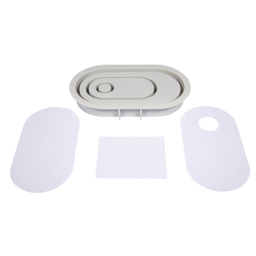 Silikon Gießform Kerzenständer Oval Produktbild