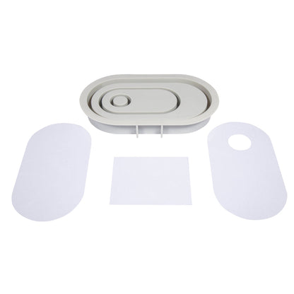 Silikon Gießform Kerzenständer Oval Produktbild