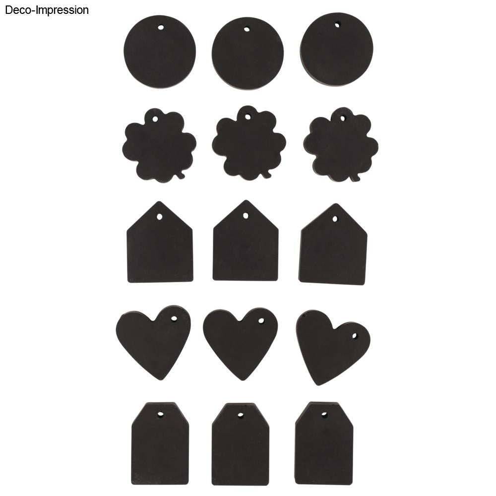 Silikon Gießform Mini-Anhänger – 5 Motive, 15 Formen - Produktbild