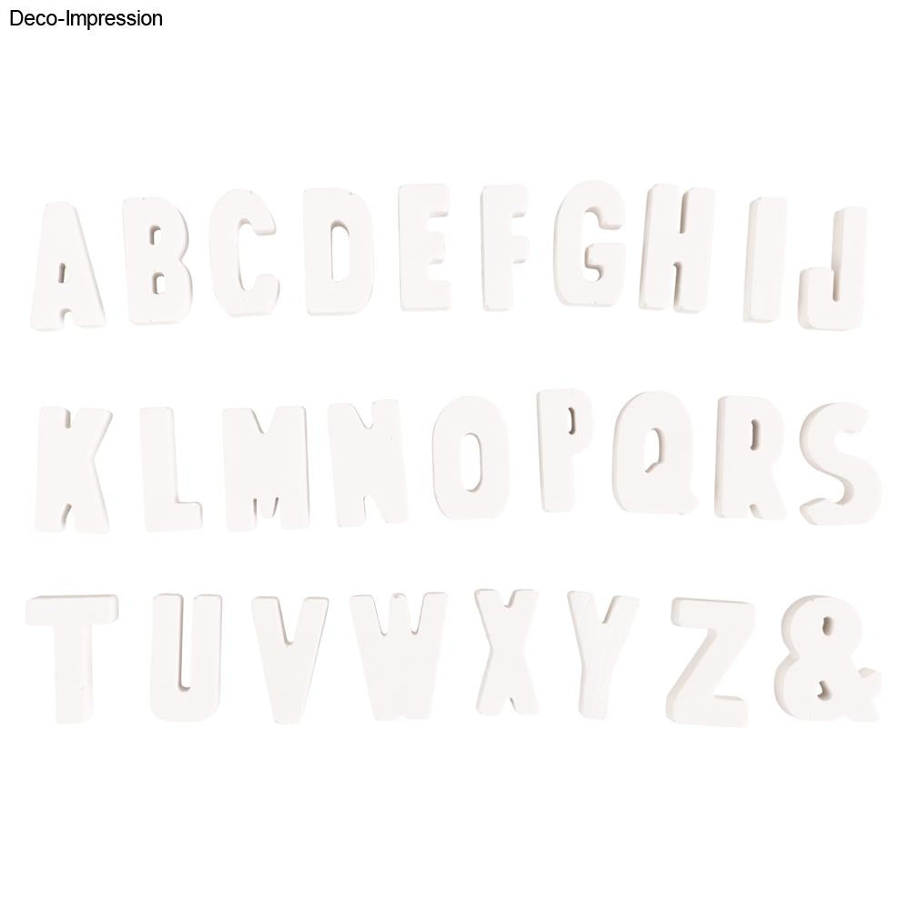 Silikon Gießform Mini-Buchstaben ABC – Alphabet A-Z - Produktbild