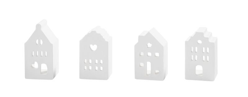 Silikon Gießform Mini-Häuschen II – 4 Formen - Produktbild