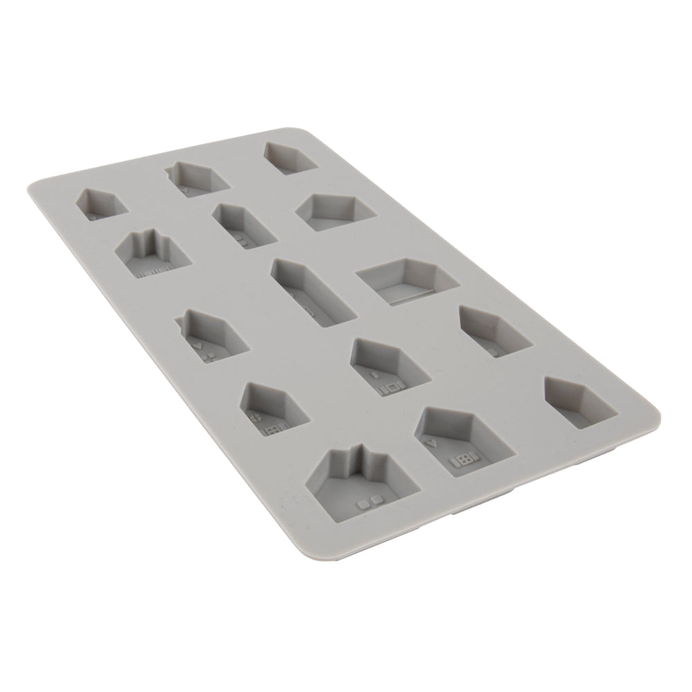 Silikon Gießform Mini Häuser Produktbild