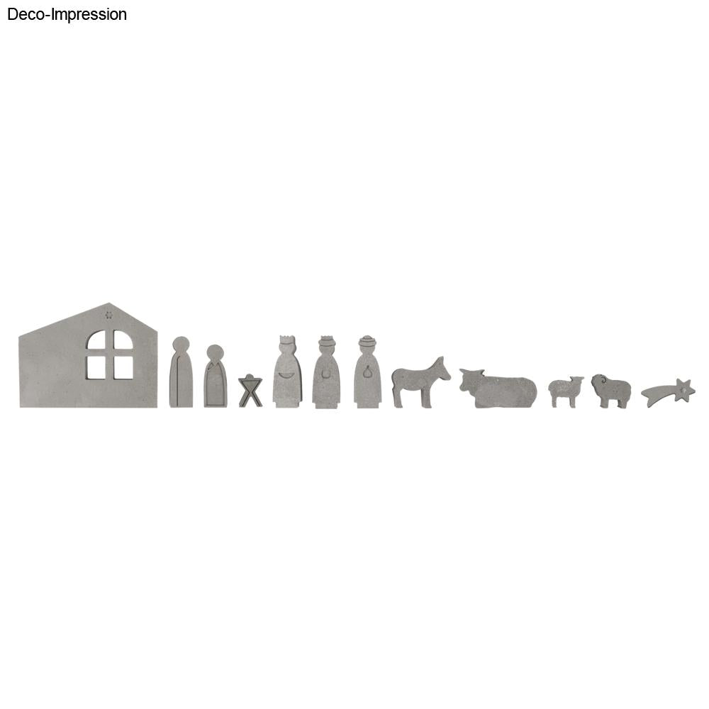 Silikon Gießform Mini Krippe – 12 Motive - Produktbild