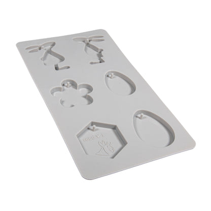 Silikon Gießform Osterfreunde & Biene – 6 Motive - Produktbild