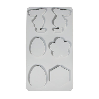 Silikon Gießform Osterfreunde & Biene – 6 Motive - Produktbild