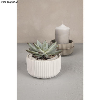 Silikon Gießform Schale geriffelt – Ø 11 cm × H 6,5 cm - Produktbild