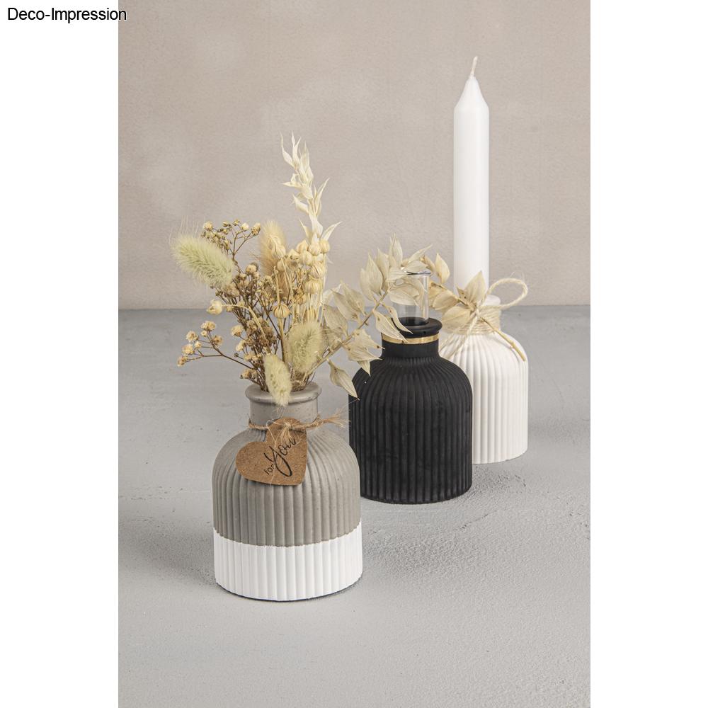 Silikon Gießform Vase fein geriffelt Produktbild