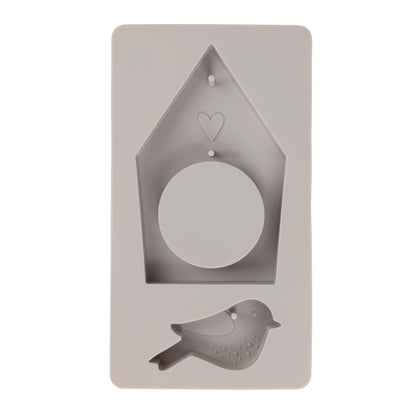 Silikon Gießform Vogelhaus + Vogel Produktbild