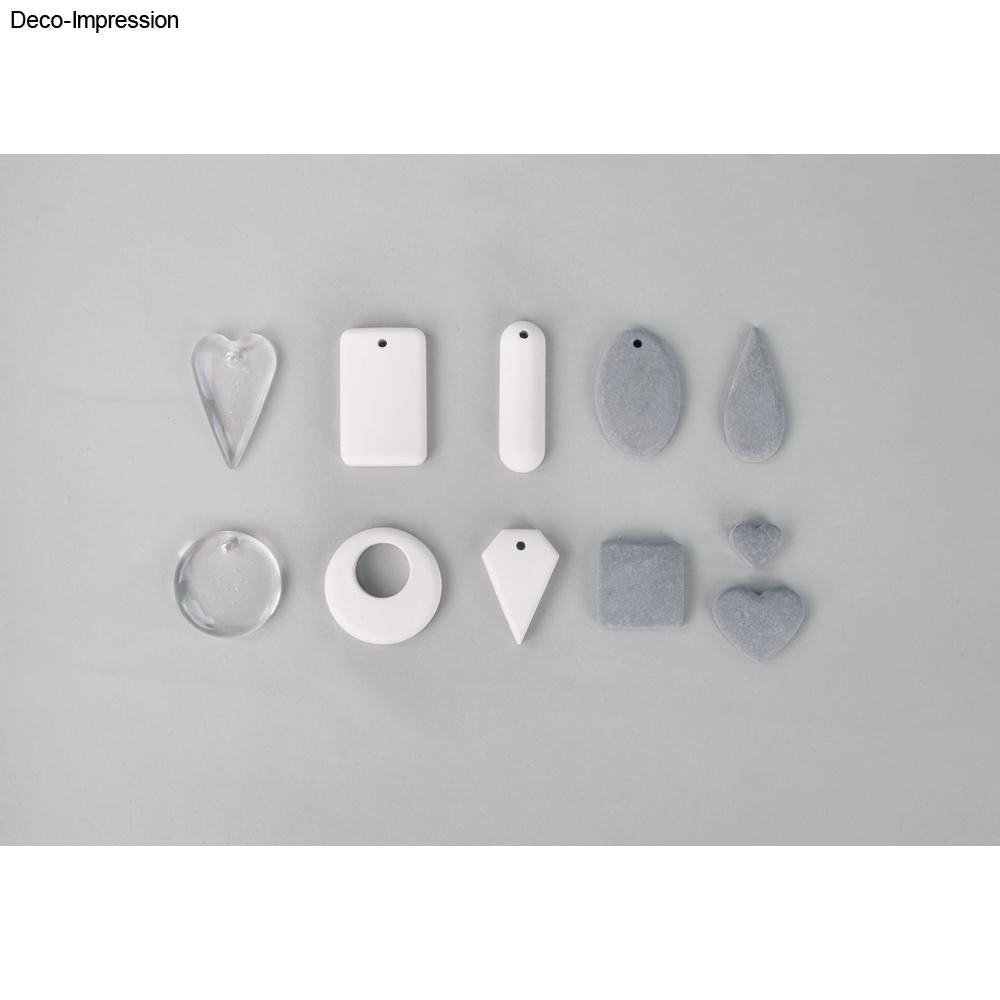 Silikon Gießformen Anhänger, 11 Formen - Produktbild