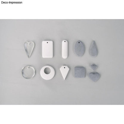 Silikon Gießformen Anhänger, 11 Formen - Produktbild