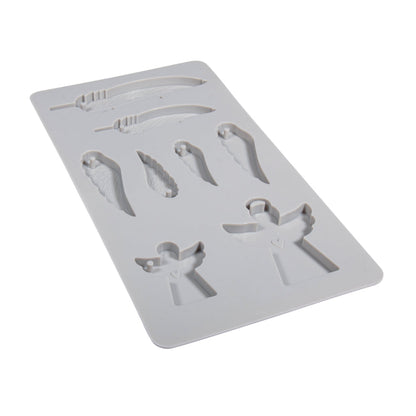 Silikon Gießformen Engel & Flügel – Set (8 Formen) - Produktbild