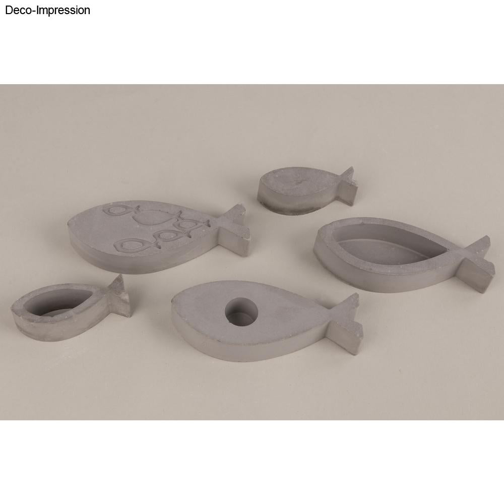 Silikon Gießformen Fische – 5 Motive - Produktbild