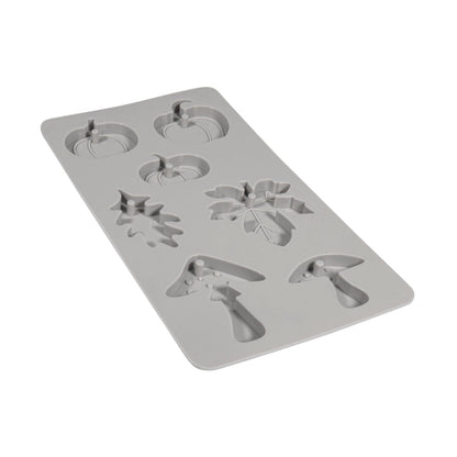 Silikon Gießformen Kürbis, Pilz & Blatt – 7 Motive - Produktbild