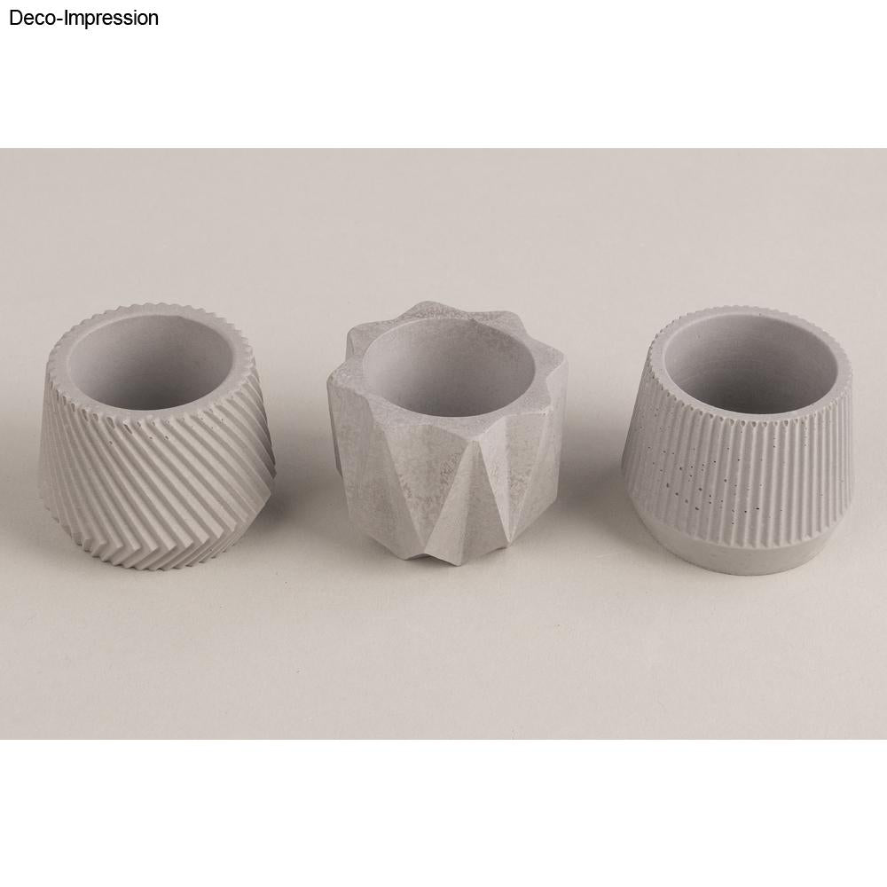 Silikon Gießformen Mini Töpfchen – Set (3-teilig) - Produktbild