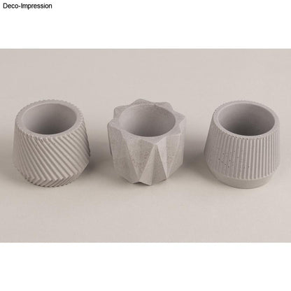 Silikon Gießformen Mini Töpfchen – Set (3-teilig) - Produktbild