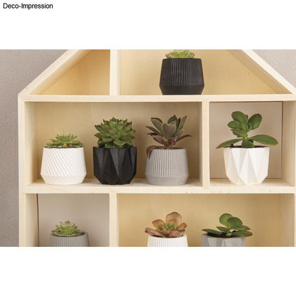 Silikon Gießformen Mini Töpfchen – Set (3-teilig) - Produktbild