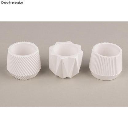 Silikon Gießformen Mini Töpfchen – Set (3-teilig) - Produktbild