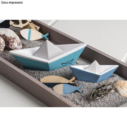 Silikon Gießformen Origami-Boote – Set (3 Formen) - Produktbild