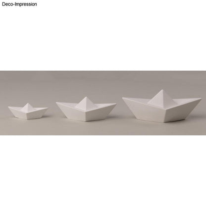 Silikon Gießformen Origami-Boote – Set (3 Formen) - Produktbild