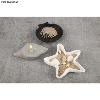 Silikon Gießformen Seestern & Muscheln – Set (3-teilig) - Produktbild