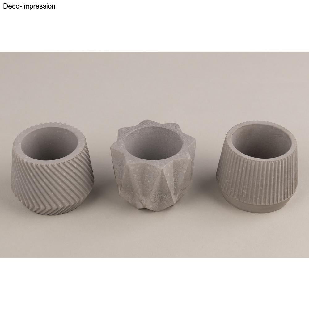 Silikon Gießformen Töpfchen – Set (3-teilig) - Produktbild