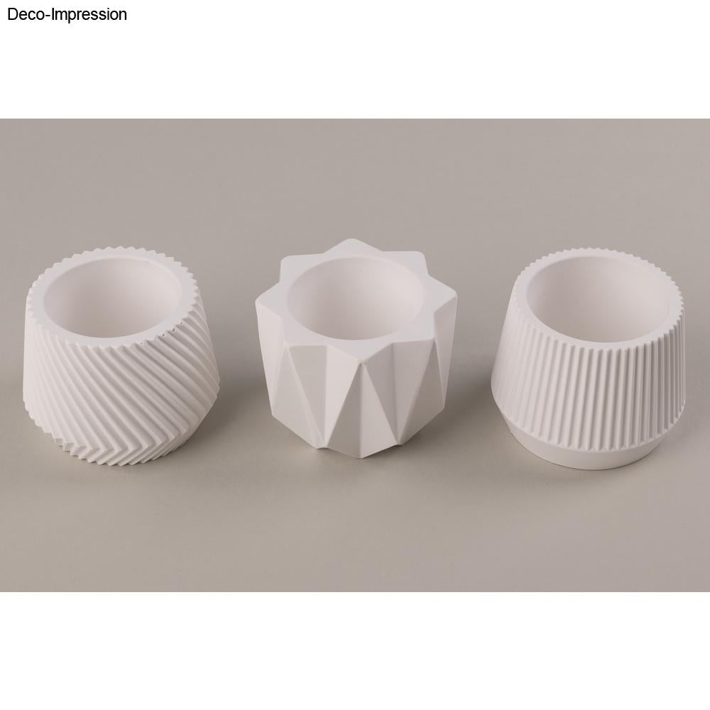 Silikon Gießformen Töpfchen – Set (3-teilig) - Produktbild