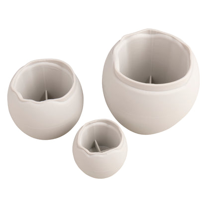 Silikon Gießformen Vasen Wellenrand – Set (3-teilig) - Produktbild