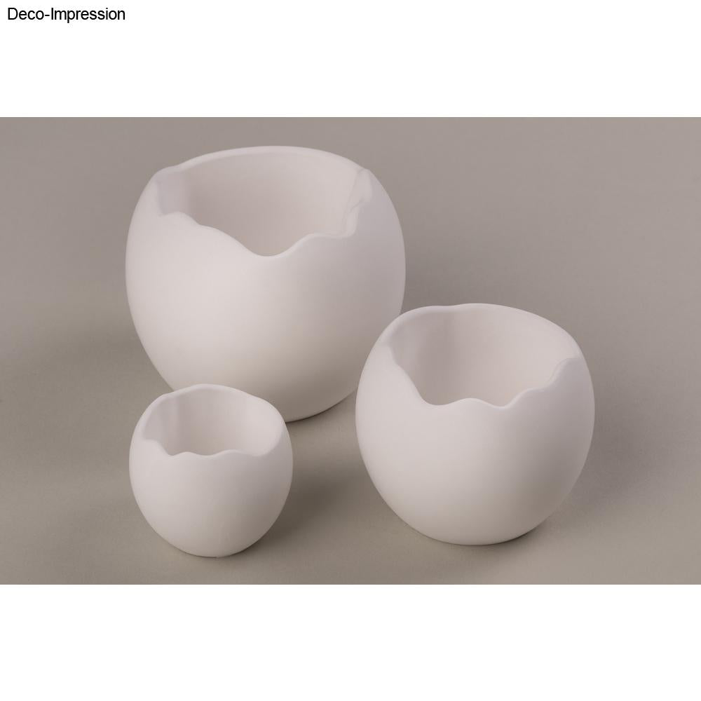 Silikon Gießformen Vasen Wellenrand – Set (3-teilig) - Produktbild