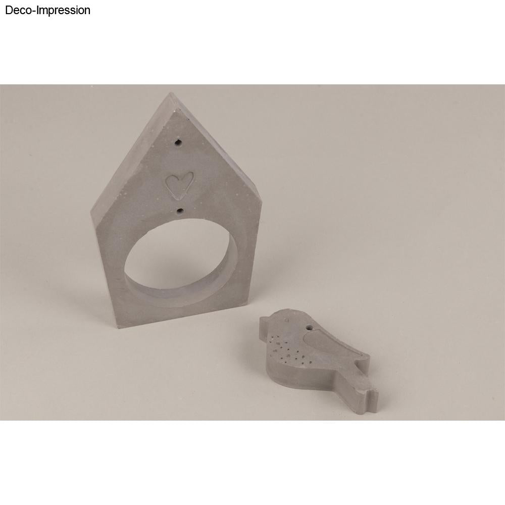 Silikon Gießformen Vogelhaus + Vogel – 2 Formen - Produktbild