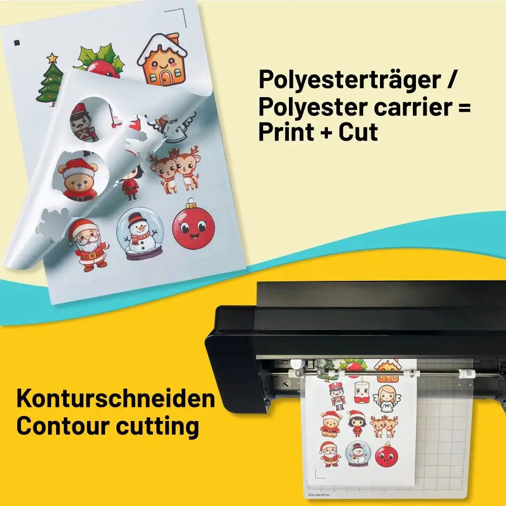 SUPERIOR® Sticker-Vinyl weiß matt – 25 A4 Bögen (21×29,7 cm) - Produktbild