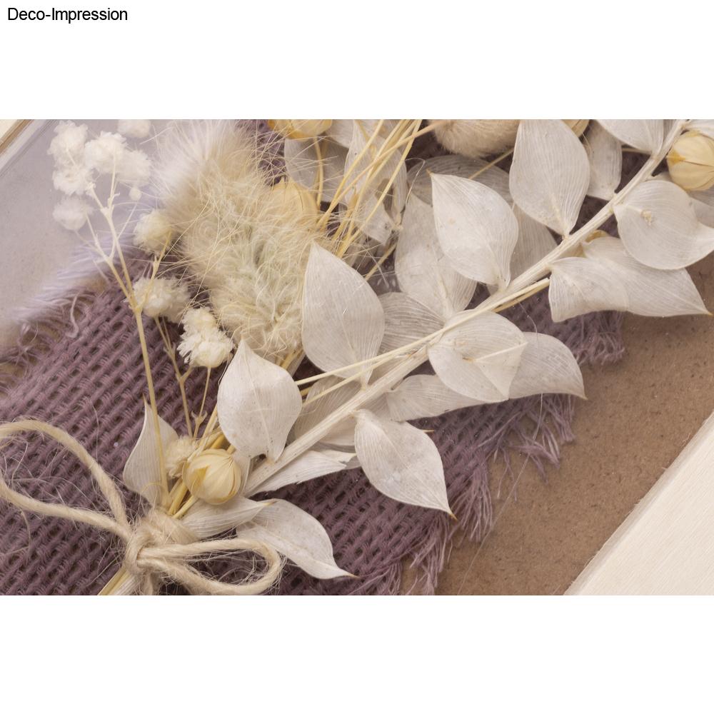 Trockenblumenstrauß – Elfenbein, fertig gebunden (18–20 cm) - Produktbild