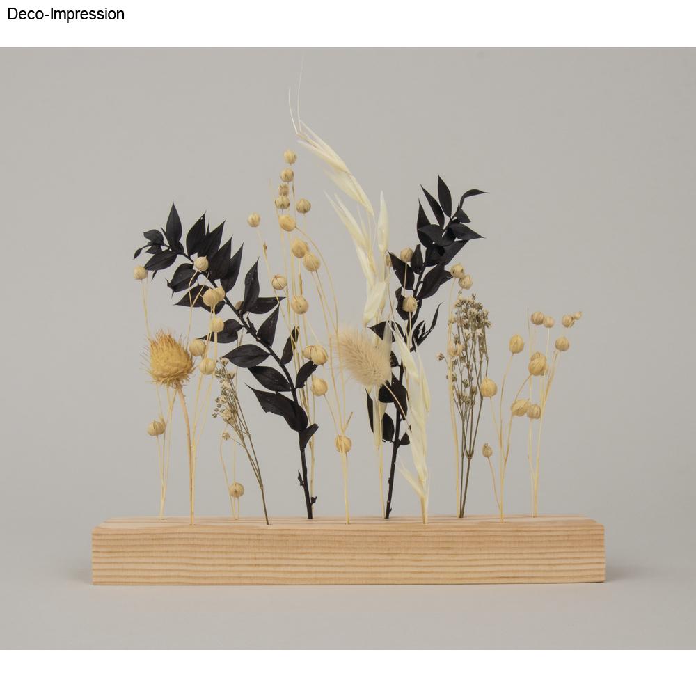 Trockenblumenstrauß – Schwarz, Mini-Bund (18–20 cm) - Produktbild