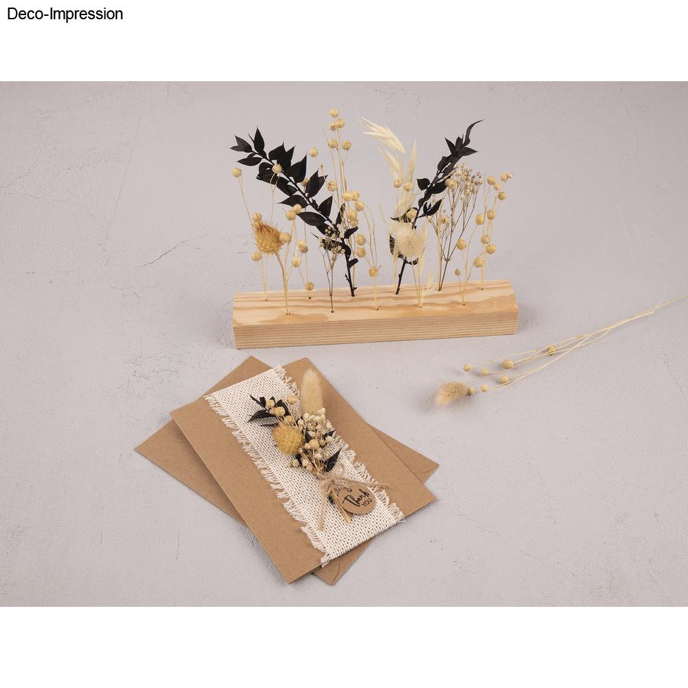 Trockenblumenstrauß – Schwarz, Mini-Bund (18–20 cm) - Produktbild